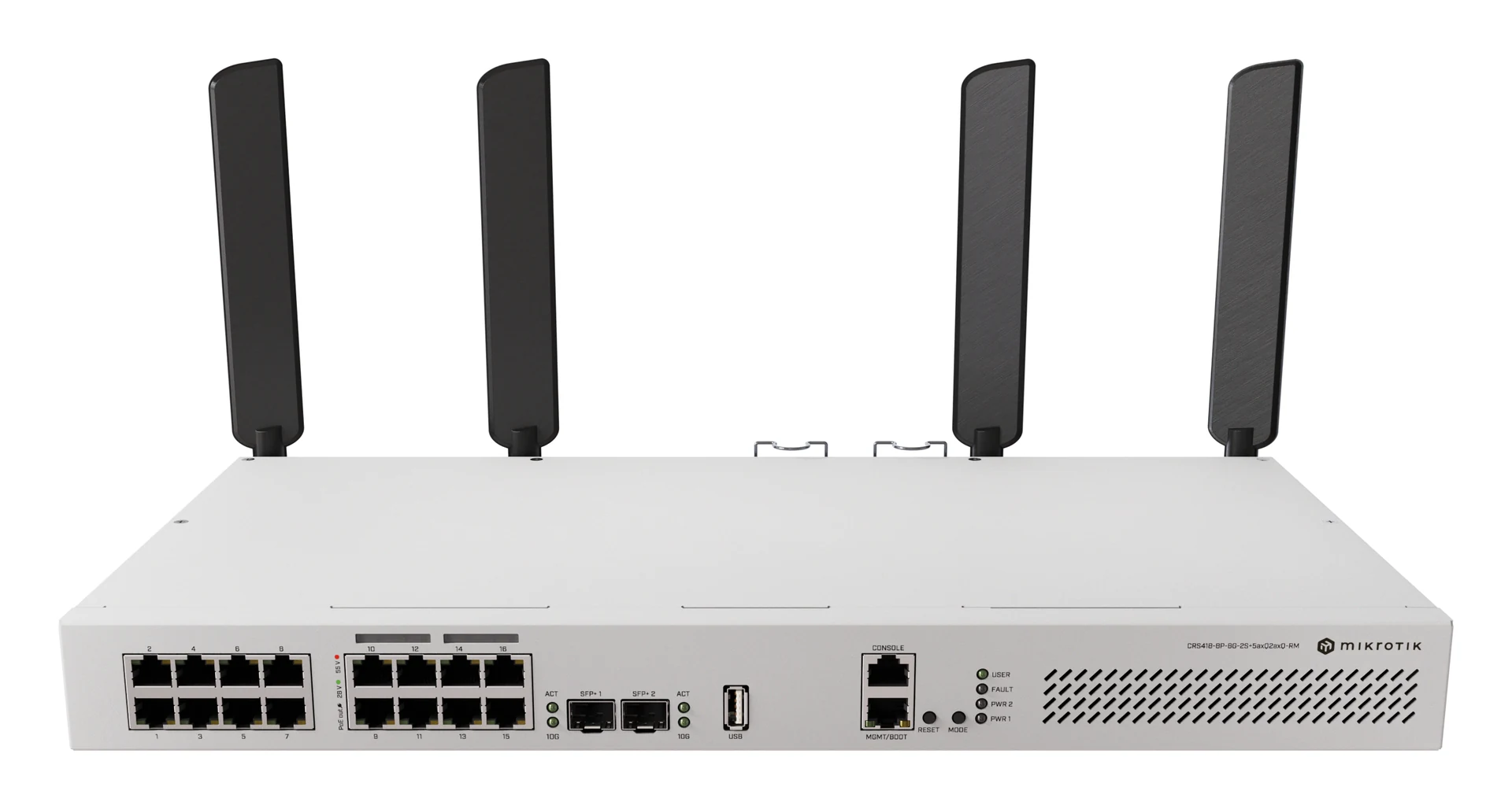 MikroTik CRS418-8P-8G-2S+5axQ2axQ-RM Cloud Router Switch — photo 4