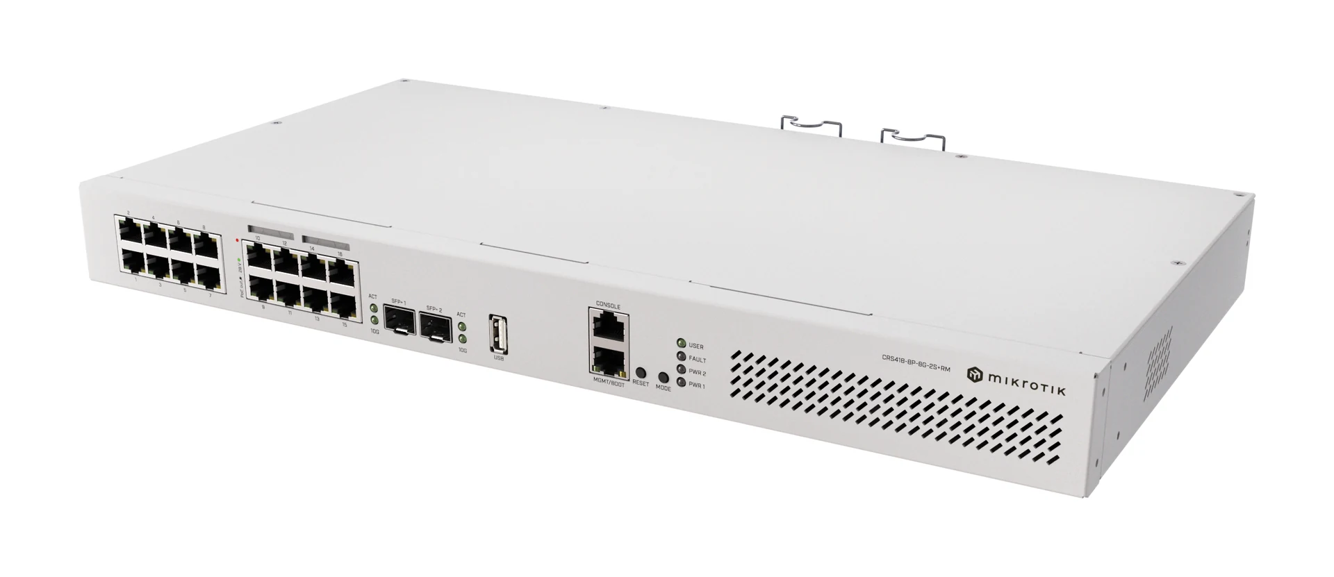 MikroTik CRS418-8P-8G-2S+RM Cloud Router Switch — photo 3