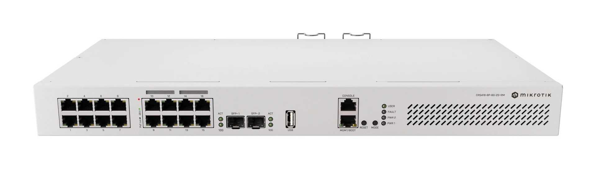 MikroTik CRS418-8P-8G-2S+RM Cloud Router Switch — photo 4