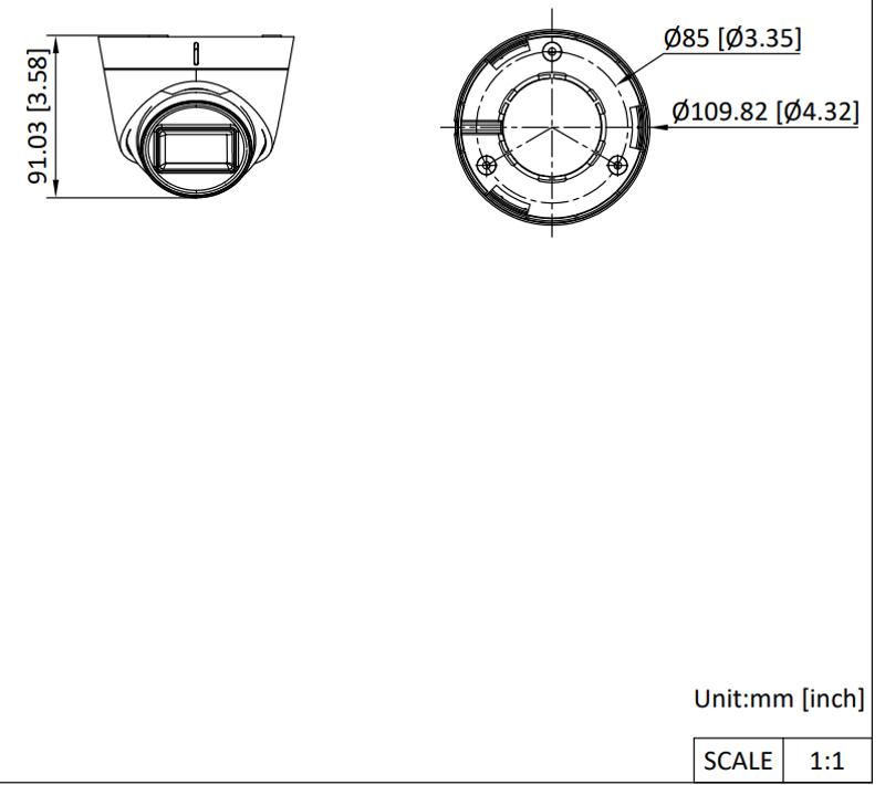 DS-2CE78U7T-IT3F Dimensions