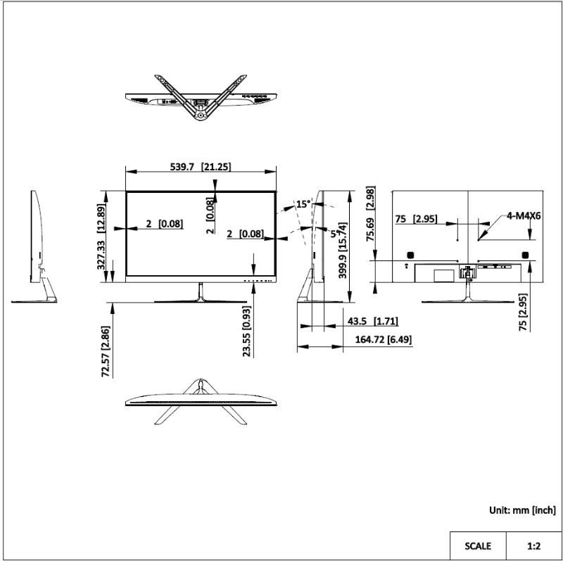 DS-D5024F2-BV2S Dimension Drawing