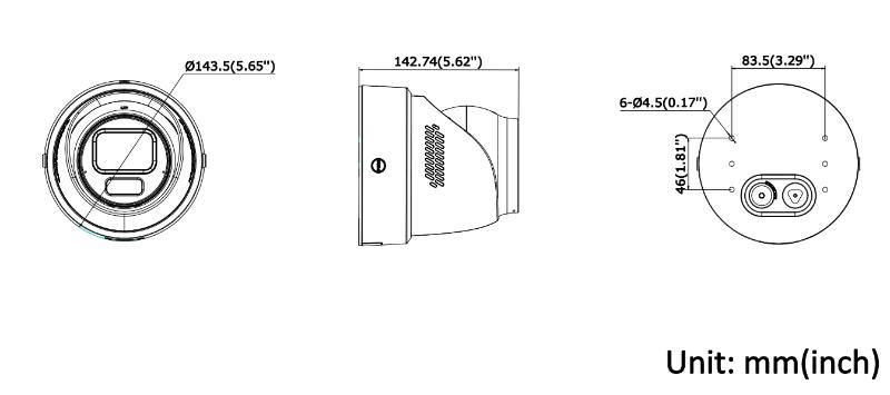 DS-2CD3H167G3-LIZSUY-SL Dimensions