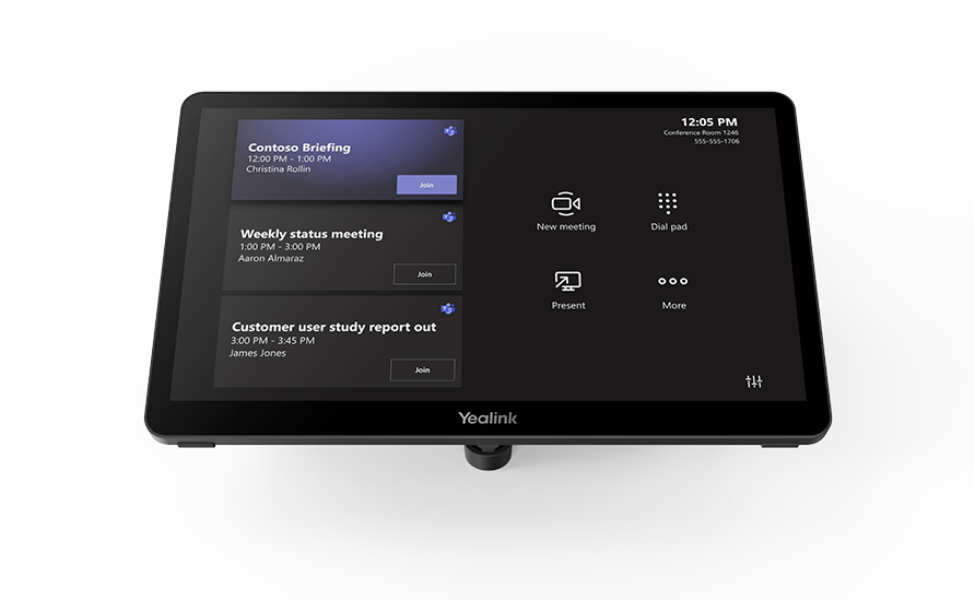 Yealink MTouch Plus-MB 11.6" Touch Console for MeetingBoard Teams Rooms on Windows, 1080p Anti-Glare IPS, 10-Point Touch