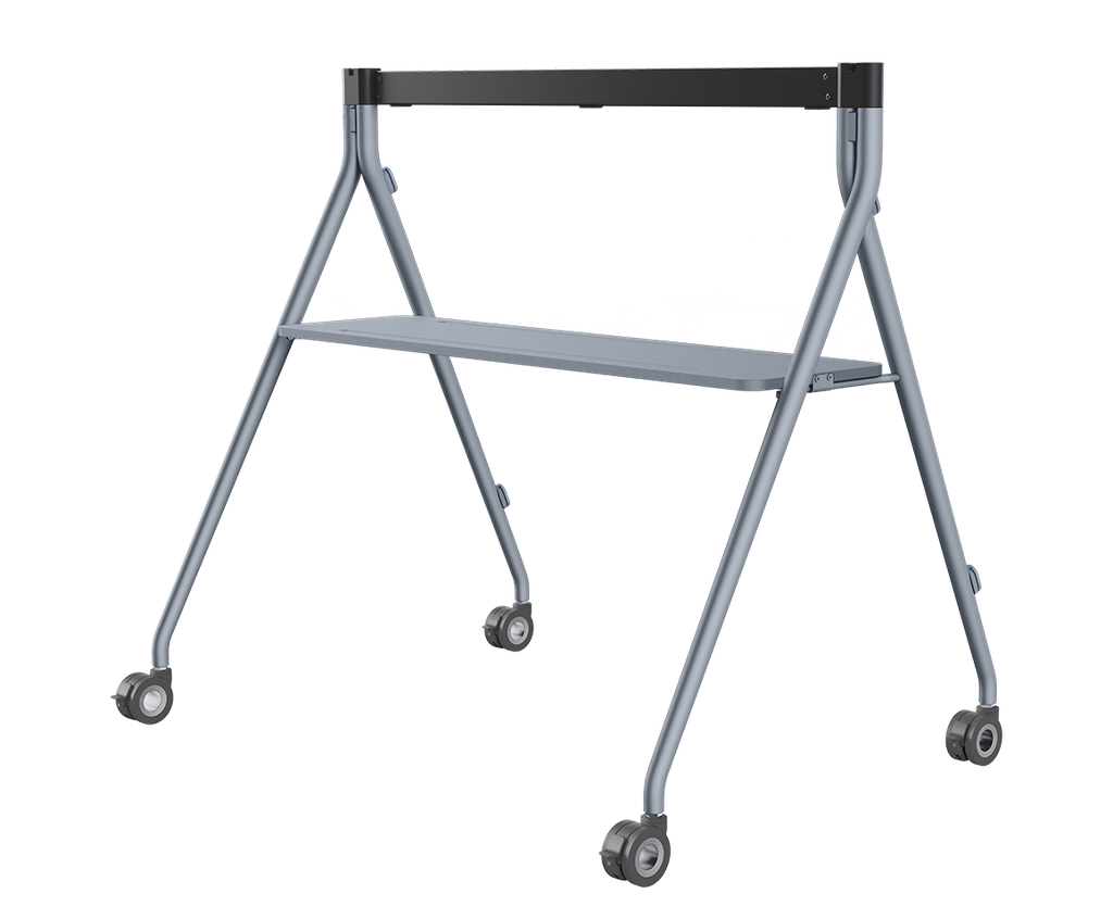 Yealink MB-FS-P650T Mobile Floor Stand with Tray for MeetingBoard 65 Pro, Swivel Casters, Adjustable Height