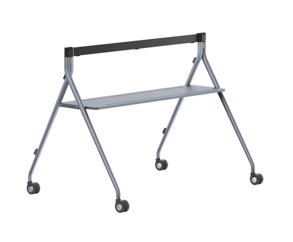 Yealink MB-FS-P750T Mobile Floor Stand with Tray for MeetingBoard 75 Pro, Swivel Casters, Adjustable Height