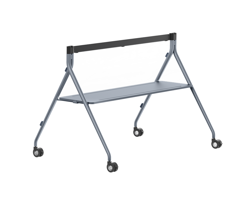 Yealink MB-FS-P860T Mobile Floor Stand with Tray for MeetingBoard 86 Pro, Swivel Casters, Adjustable Height