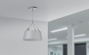 Yealink CS-PendantMount Pendant Enclosure for CS10 and CS10-D Ceiling Speakers, White, Safety Cable Kit Included