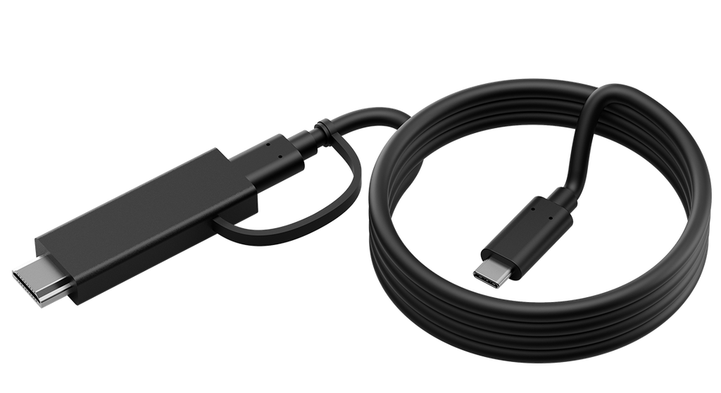 Yealink CB-MTOUCH-USBC 1.2 m USB-C Content Sharing Cable with HDMI Adapter for MTouch Plus and MTouch E2