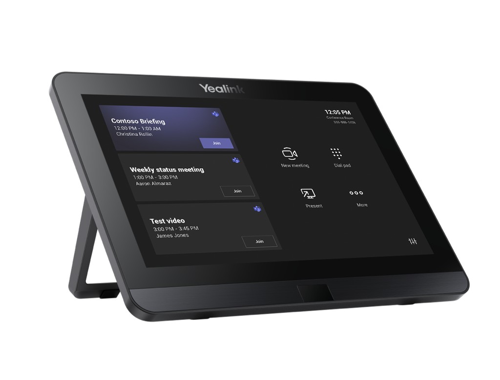 Yealink MTouch E2 Touch Console for MCore Pro Teams Rooms Systems, 8" Touch Panel with 7 m Cat5e Cable, USB-C/HDMI Content Cable and Wall Bracket