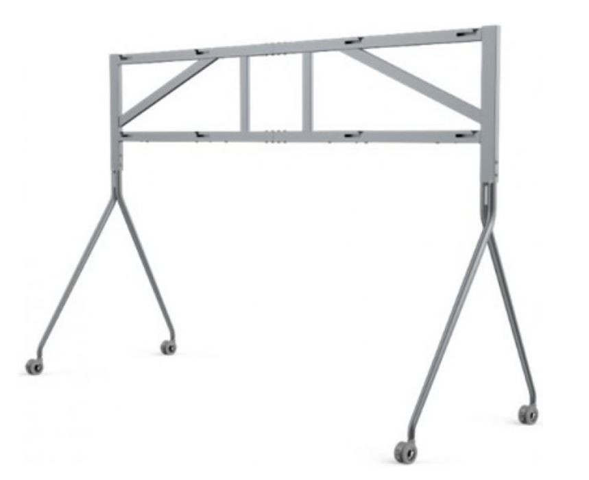 Yealink MB-FloorStand-D652 Mobile Floor Stand for Dual MeetingBoard 65 Side-by-Side Installations, Black