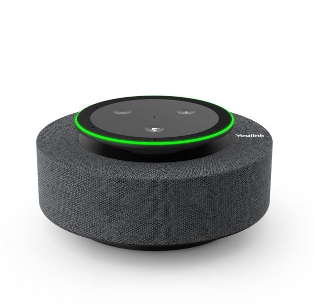 Yealink MSpeech Smart USB Speaker for Microsoft Teams Rooms, 3-Microphone Array, Full Duplex, Cortana Voice Assistant