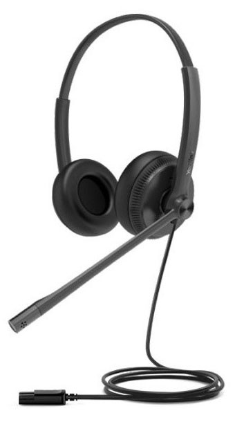 Yealink YHD342 Wideband QD Dual Wired Headset with Soft Leather Ear Cushions for Yealink IP Phones
