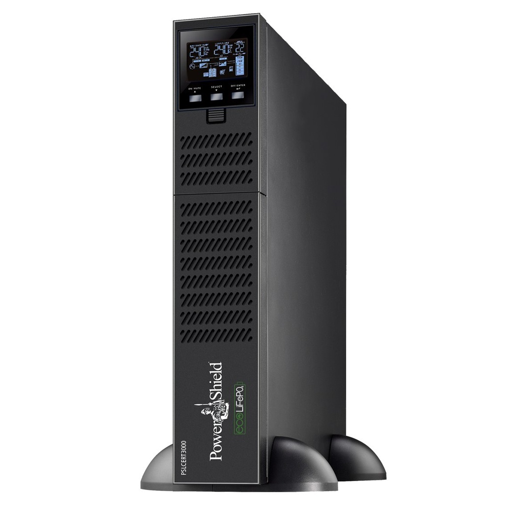 PowerShield Centurion RT LiFePO4 3000VA Online UPS, 2700W, Rack/Tower