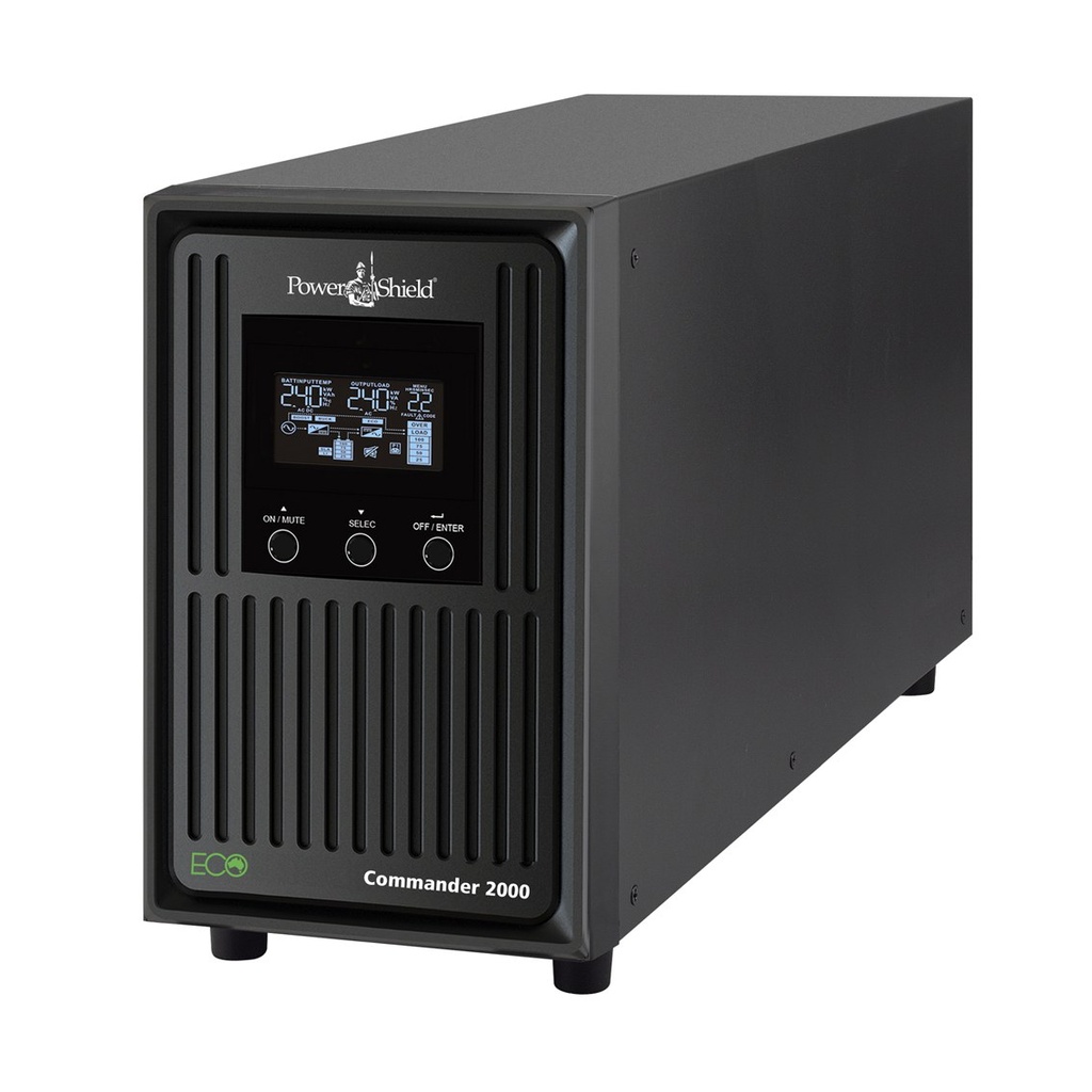 PowerShield Commander 2000VA Line Interactive UPS, 1800W, Pure Sine, Tower