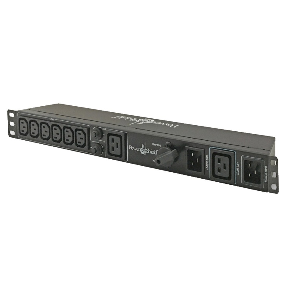 PowerShield MBS Plus 3kVA Maintenance Bypass Switch with Hot Swap PDU, 6 x C13 + 1 x C19, 1RU