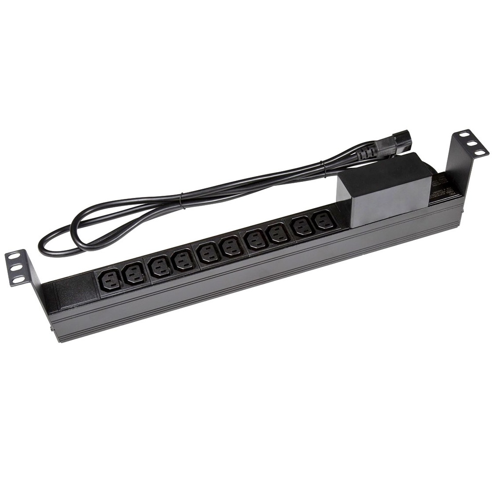 PowerShield 10 Outlet Horizontal IEC PDU, 10 x C13, C14 Input
