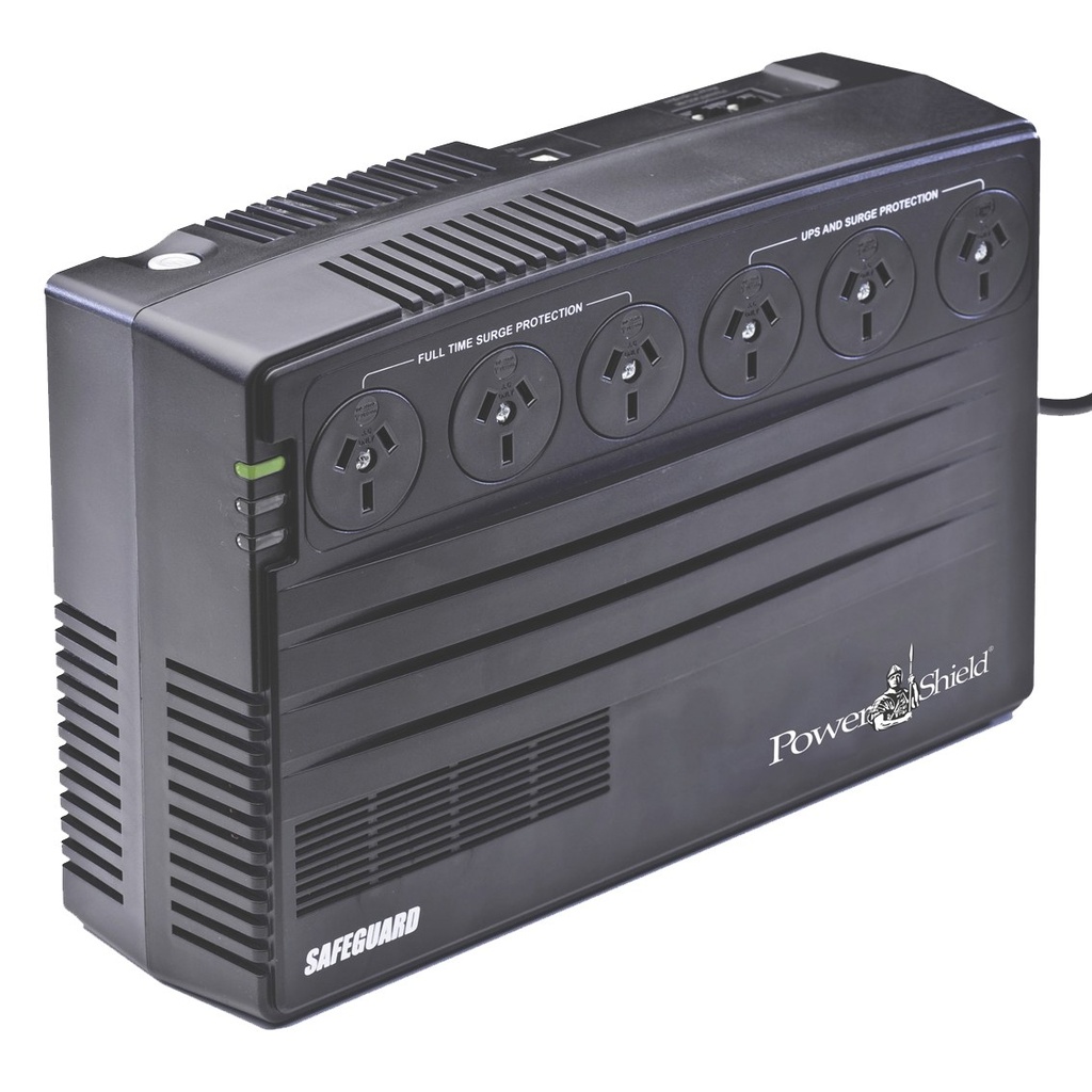 PowerShield SafeGuard 750VA Line Interactive UPS, 450W, Powerboard Style