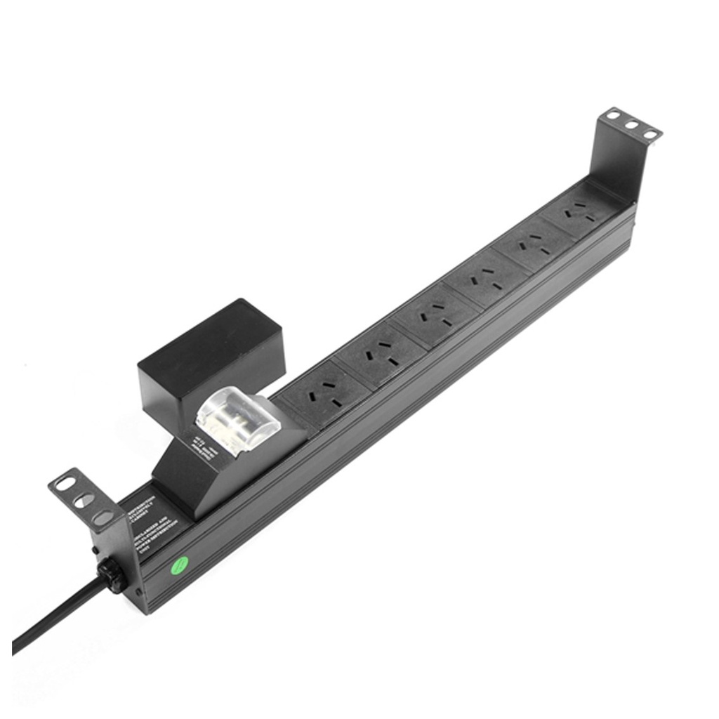 PowerShield 6 Way Horizontal 1RU PDU, 6 x AU Outlets, 10A Plug