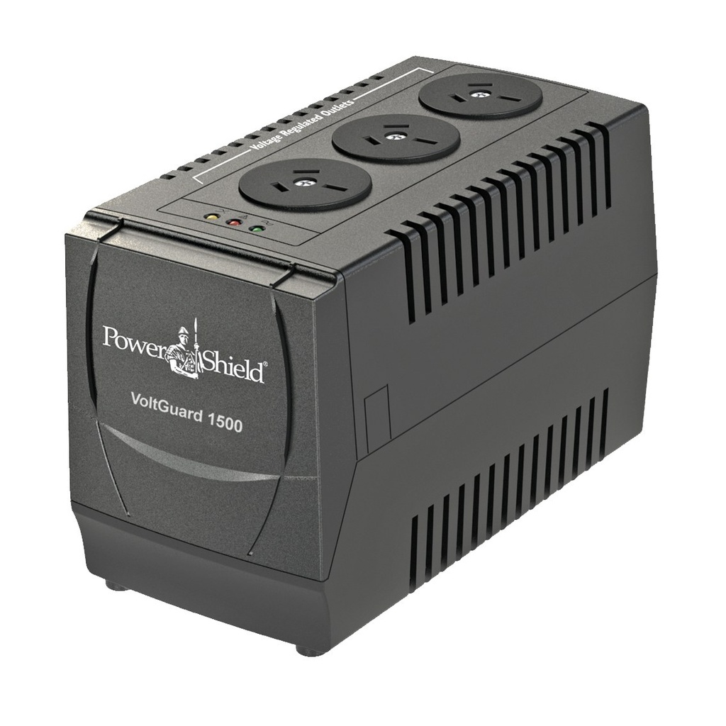 PowerShield VoltGuard 1500VA Automatic Voltage Regulator, 750W, 3 Outlets