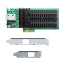 ASUSTOR AS-T10G3 PCIe 3.0 x4 Card, 10GbE RJ-45 plus Dual M.2 2280 NVMe