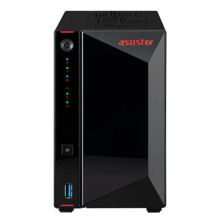 ASUSTOR Nimbustor 2 Gen2 AS5402T 2-Bay NAS, Celeron N5105, 4GB RAM, Dual 2.5GbE, 4x M.2 NVMe