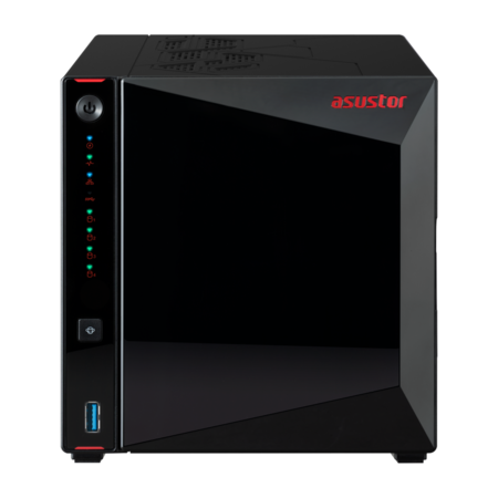 ASUSTOR Nimbustor 4 Gen2 AS5404T 4-Bay NAS, Celeron N5105, 4GB RAM, Dual 2.5GbE, 4x M.2 NVMe