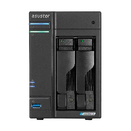 ASUSTOR Lockerstor 2 Gen2+ AS6702T v2 2-Bay NAS with Seagate IronWolf 10TB HDD (ST10000VN000)