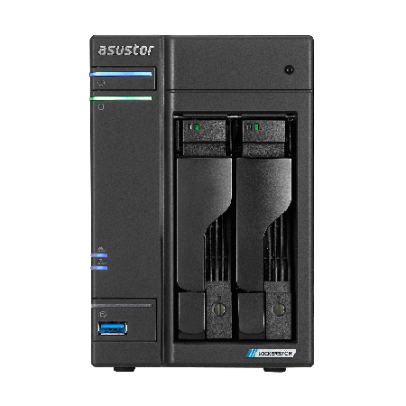 ASUSTOR Lockerstor 2 Gen2+ AS6702T v2 2-Bay NAS with Seagate Exos X24 12TB HDD (ST12000NM002H)