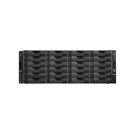 ASUSTOR Lockerstor 24R Pro Gen2 AS7224RDX 24-Bay NAS, Ryzen 7 Pro 7745, 16GB RAM, Dual 10GbE, 1x M.2 NVMe