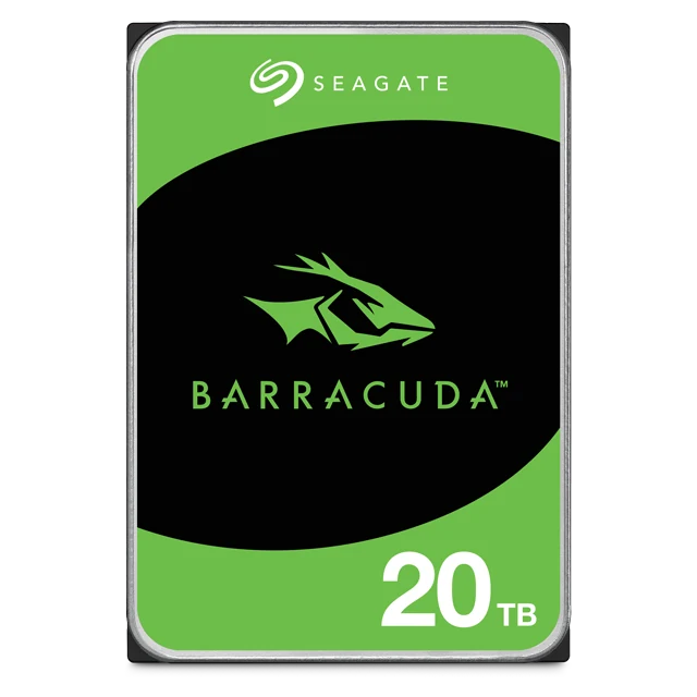 Seagate BarraCuda 20TB Desktop Hard Drive, 3.5" SATA, 7200 RPM (ST20000DM001)
