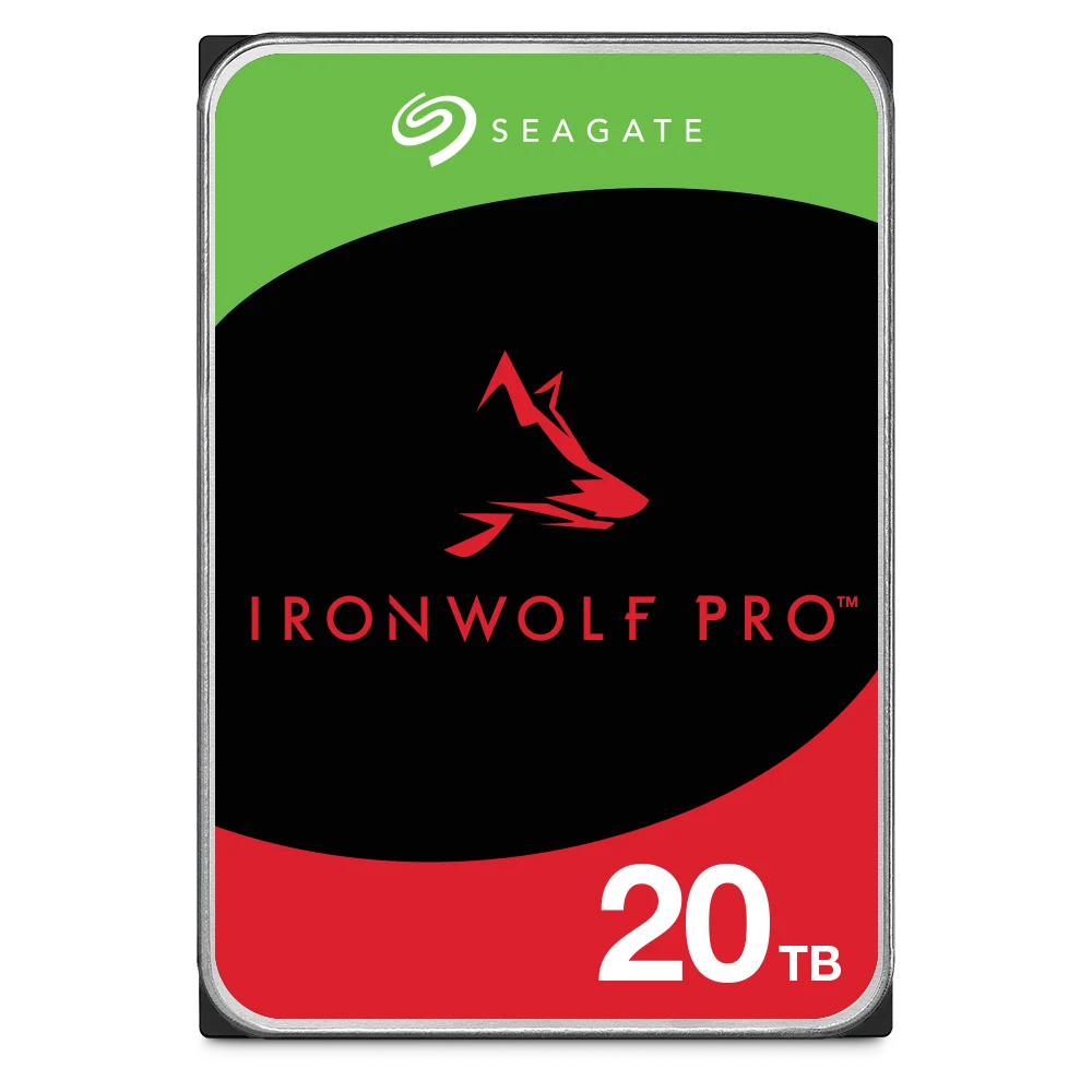 Seagate IronWolf Pro 20TB NAS Hard Drive, 3.5" SATA, 7200 RPM (ST20000NT001)
