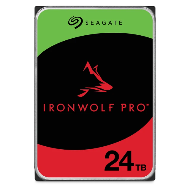 Seagate IronWolf Pro 24TB NAS Hard Drive, 3.5" SATA, 7200 RPM (ST24000NT002)