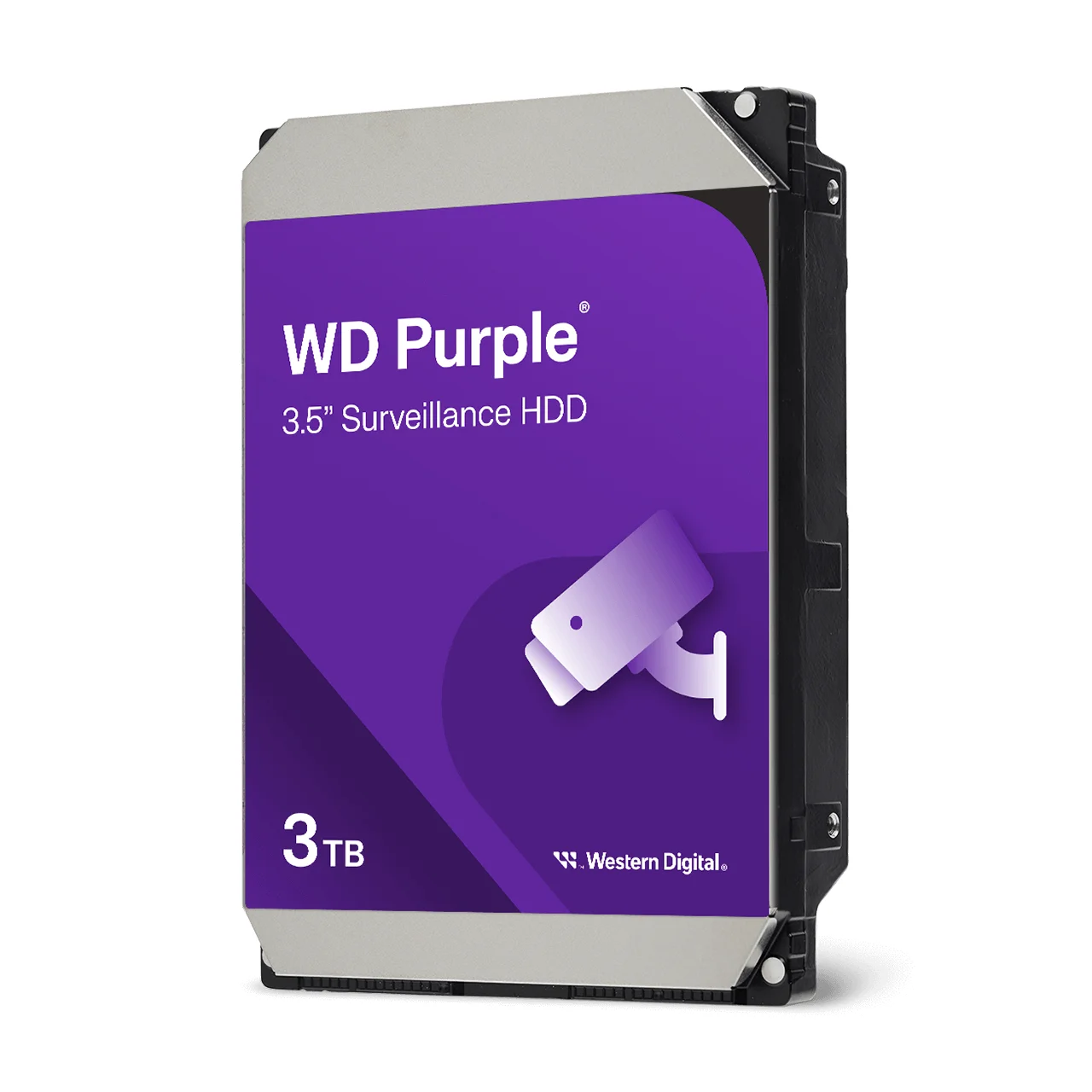 WD Purple 3TB Surveillance Hard Drive, 3.5" SATA, CMR (WD34PURZ)