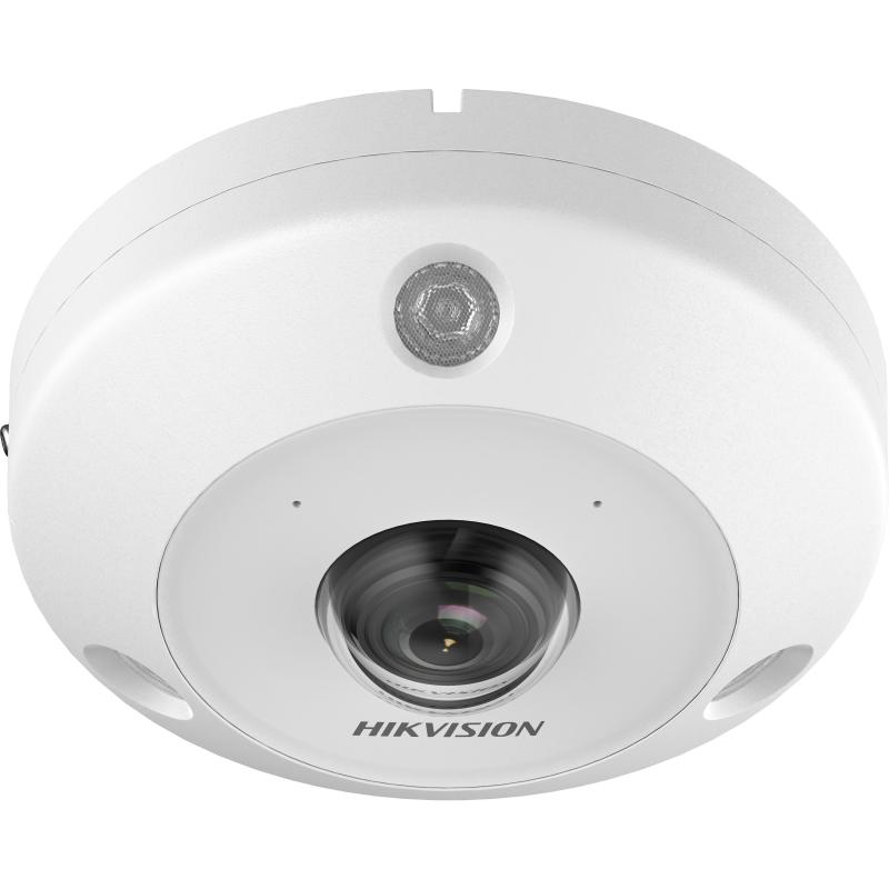 Hikvision DS-2CD6395G1E-IVS DeepinView 9 MP IR Fisheye Network Camera, 2 mm 360°, 15 m IR, Two-Way Audio, IP67/IK10