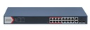 Hikvision DS-3E1318P-EI 16-Port Fast Ethernet Smart Managed PoE Switch, 2 Gigabit Combo Uplinks, 230 W
