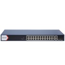 Hikvision DS-3E1528P-EI 24-Port Gigabit Smart Managed PoE Switch, 2 RJ45 + 2 SFP Uplinks, 370 W