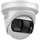 Hikvision DS-2CD2387G3P-LIS2UY/SL ColorVu 3.0 8 MP 180° Panoramic Fixed Turret Network Camera, 2.8 mm F1.0, Smart Hybrid Light, Strobe & Audio Alarm