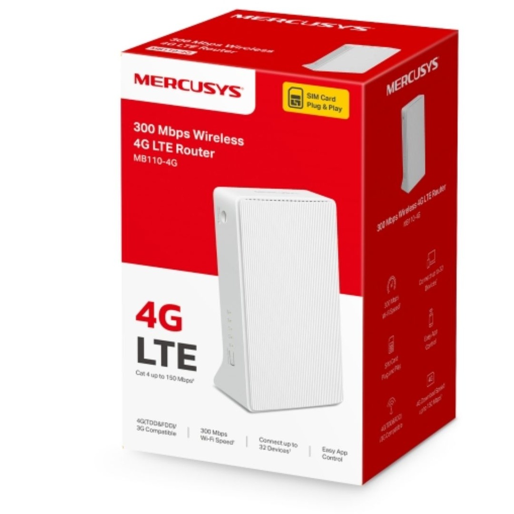 Mercusys MB110-4G N300 N 4G LTE Router