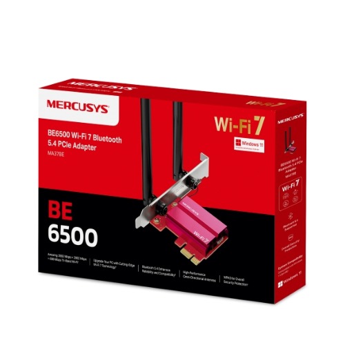 Mercusys MA37BE BE6500 Wi-Fi 7 Bluetooth 5.4 PCIe Adapter