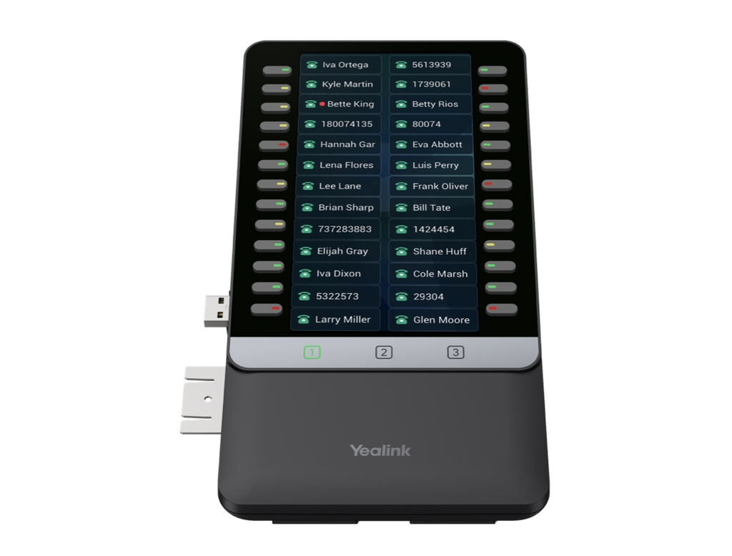 Yealink EXP55 Colour-Screen Expansion Module, 5.5" Display, 78 Programmable Keys, for T7 and T8 Series IP Phones