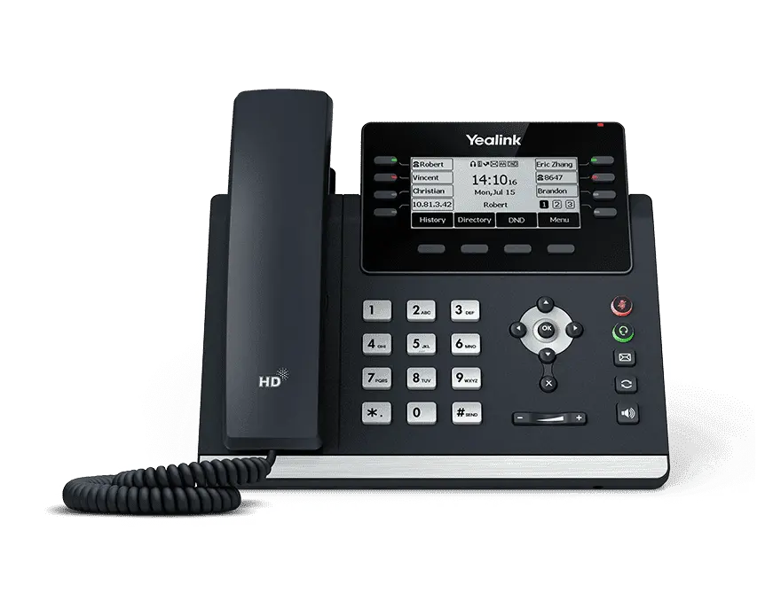 Yealink SIP-T43U IP Phone Feature-rich business tool for excellent communications with extended functionality