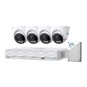 TP-Link Omada T5S4-2T 5MP Turret PoE Security Camera System with 2TB HDD