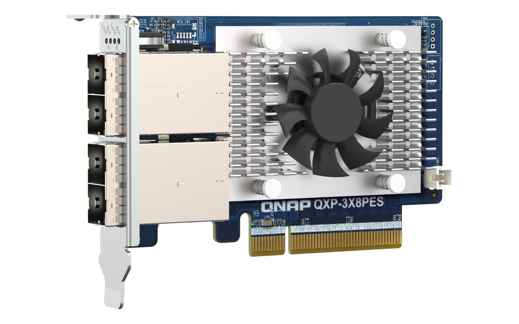 QNAP QXP-3X8PES PCIe Gen3 x8 JBOD Expansion Card, 2-Channel SFF-8644 for TL PCIe JBOD