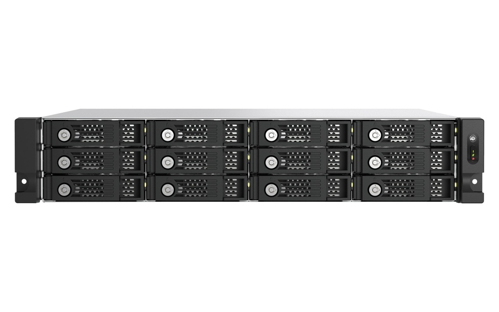 QNAP TL-R1200PES-RP 12-Bay 2U Rackmount PCIe SATA JBOD Expansion Enclosure, Redundant PSU