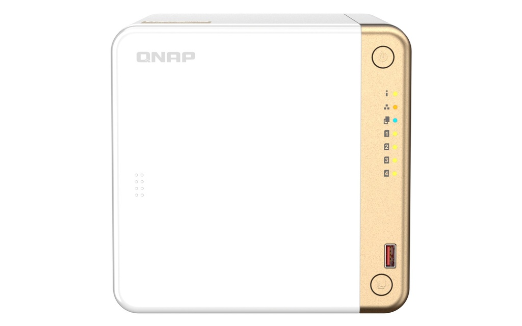 QNAP TS-462-4G 4-Bay Desktop NAS, Intel Celeron N4505 Dual-Core, 4GB, 2.5GbE, 2 x M.2, PCIe Slot, 4K HDMI