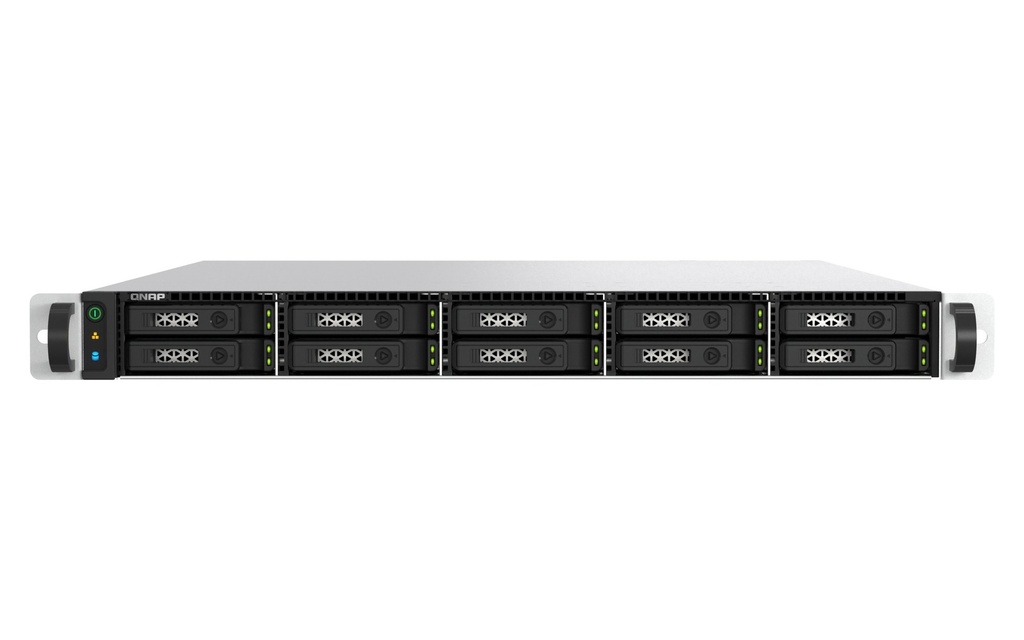 QNAP TS-H1077AFU-R7-32G 10-Bay 1U All-Flash SATA NAS, Ryzen 7 7000 8C/16T, 32GB DDR5 ECC, 2 x 10GbE, 2 x PCIe Gen4
