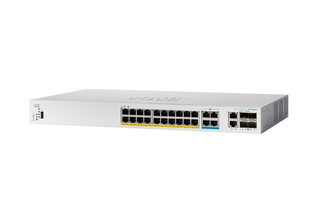 Cisco C1300-24MGP-4X Catalyst 1300 24-Port Multigigabit PoE+ Managed Switch, 375W, 4x 10G SFP+