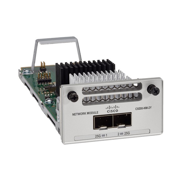 Cisco C9200-NM-2Y= Catalyst 9200 2-Port 25G Network Module for C9200-24PXG and C9200-48PXG, Spare