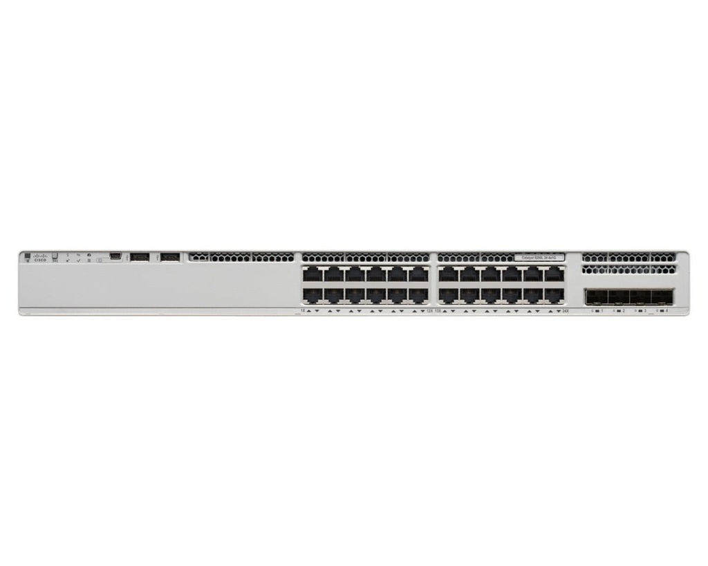 Cisco C9200L-24T-4X-E Catalyst 9200L 24-Port Data Switch, 4x 10G Uplinks, Network Essentials