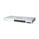 Cisco CBS220-24FP-4G-AU Business 220 24-Port Gigabit Full PoE+ Smart Switch, 4 Gigabit SFP, 382 W PoE Budget